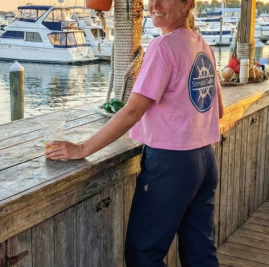 The "Shore Leave Cropped Tee"  (Woman)